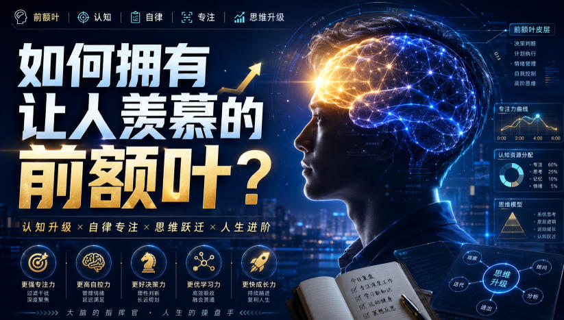 付费文：如何拥有让人羡慕的前额叶？-小艾项目网
