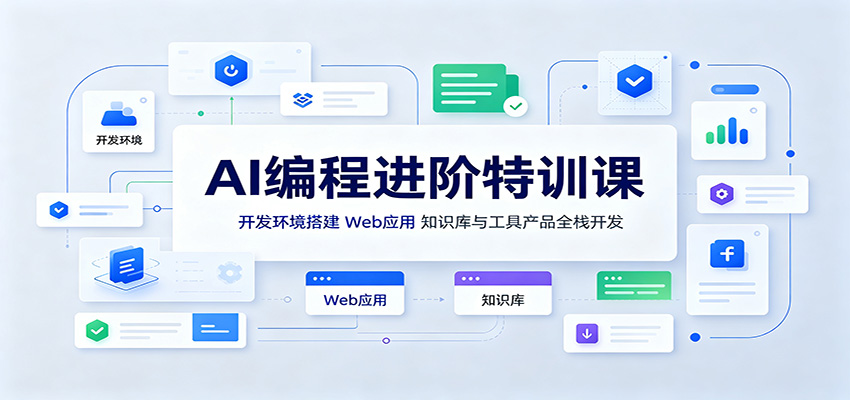 AI编程进阶特训课:开发环境搭建,Web应用、知识库与工具产品全栈开发-小艾项目网