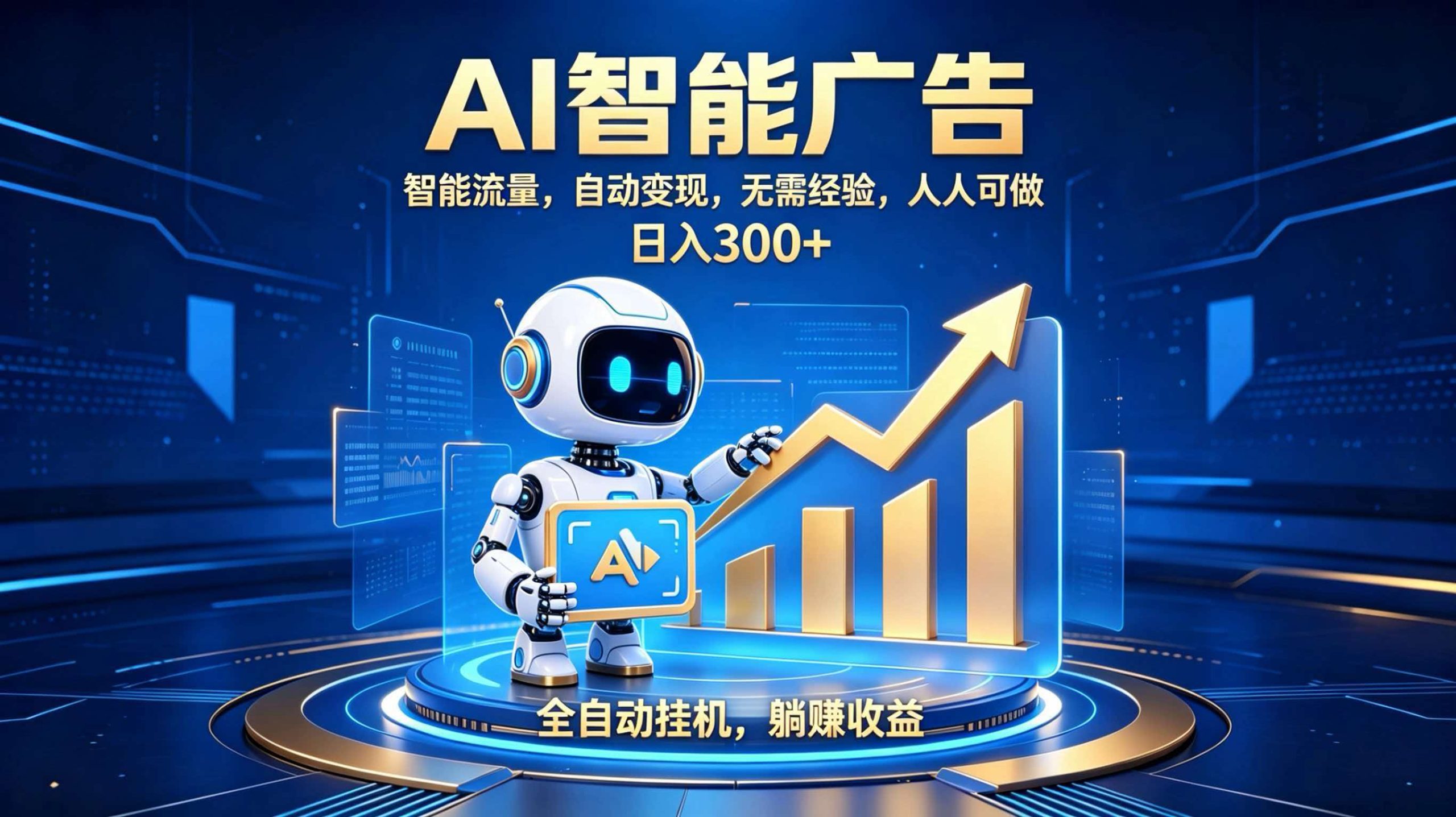 轻资产新赛道，全自动AI广告，打造持续收益-小艾项目网