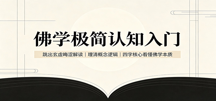佛学极简认知入门：跳出玄虚晦涩解读，理清概念逻辑，四字核心看懂佛学本质-小艾项目网