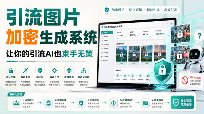 引流图片加密生成系统，让你的引流AI也束手无策-小艾项目网