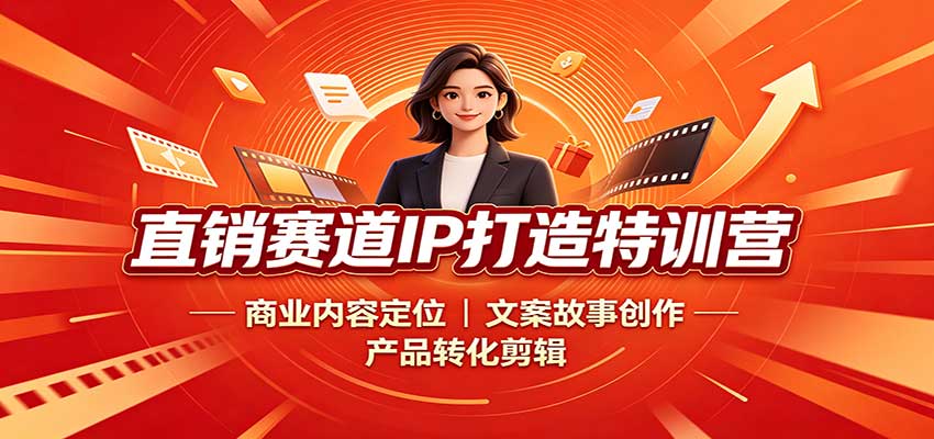直销赛道IP打造特训营:商业内容定位,文案故事创作,产品转化剪辑-小艾项目网