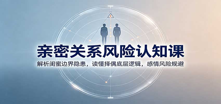 亲密关系风险认知课：解析闺蜜边界隐患，读懂择偶底层逻辑，感情风险规避-小艾项目网