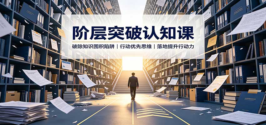 阶层突破认知课：破除知识囤积陷阱，行动优先思维，落地提升行动力-小艾项目网