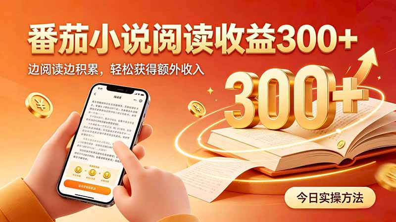 全自动番茄挂机玩法,日入300+边阅读边积累,轻松获得额外收入-小艾项目网