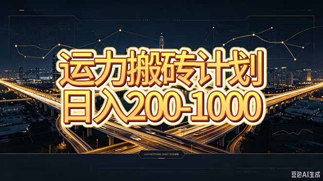 运力搬砖，风口项目。当日收益稳定200-1000。 每天仅需一小时，新人轻松上手。-小艾项目网