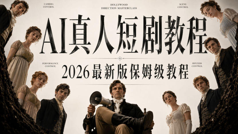 AI真人短剧制作全流程，AI视频大佬专为零基础研制的AI短剧教程，保姆级教程，新手一学就会！-小艾项目网