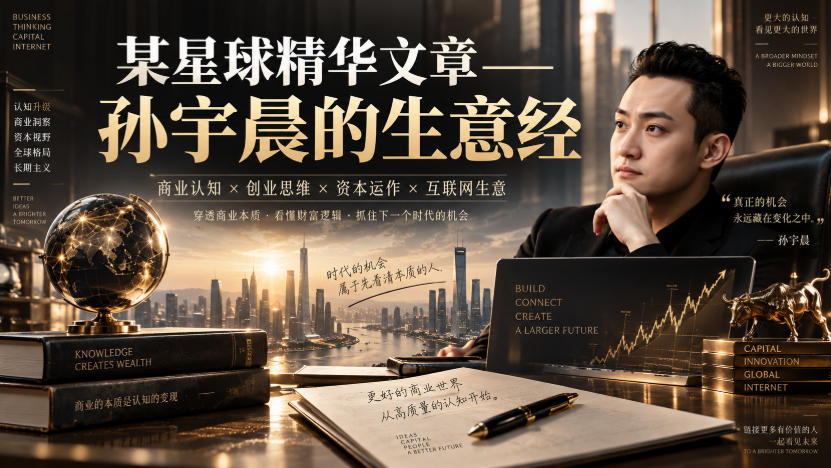 某星球精华文章——孙宇晨的生意经-小艾项目网
