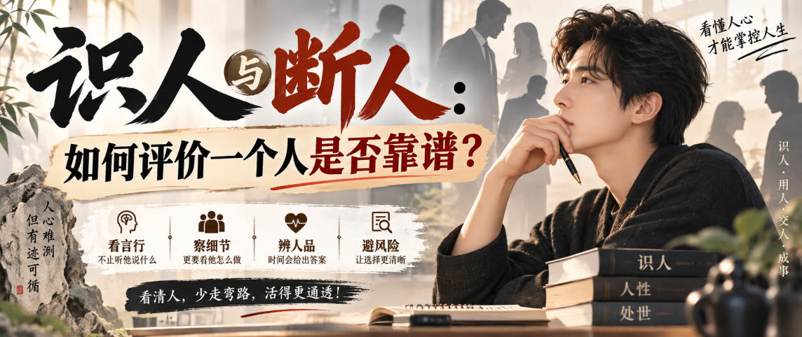 付费文章：识人与断人：如何评价一个人是否靠谱？-小艾项目网