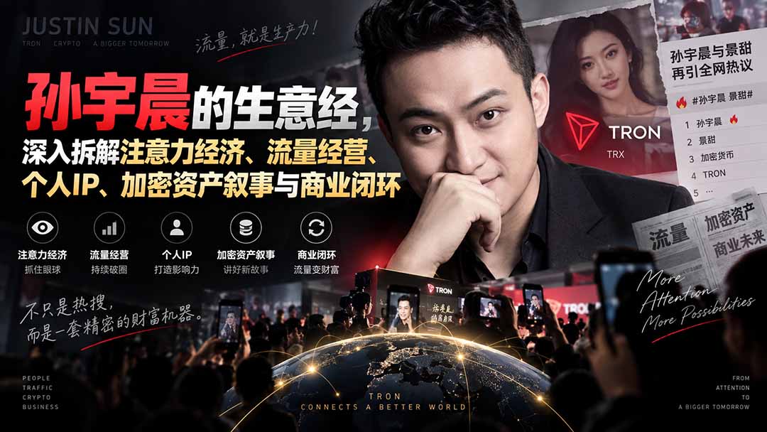 某星球精华文章——孙宇晨的生意经，深入拆解注意力经济、流量经营、个人IP、加密资产叙事与商业闭环-小艾项目网