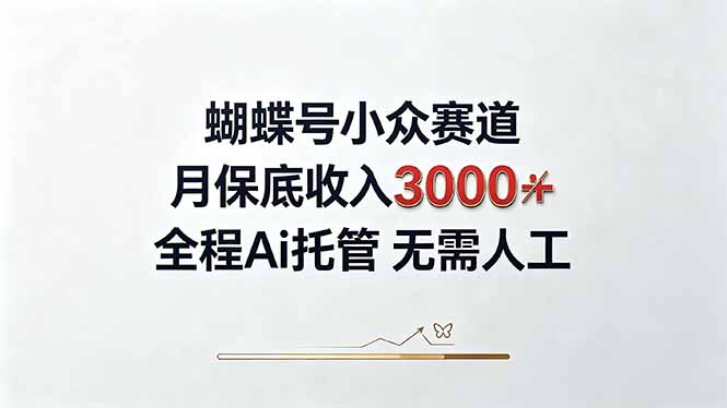 视频号小众领域，月收入3000+， 全程Ai托管操作  新人2天学会！-小艾项目网