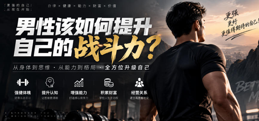付费文章：男性该如何提升自己的战斗力？-小艾项目网