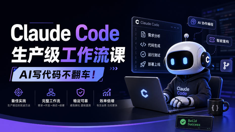 Claude Code生产级工作流课,AI写代码不翻车!【原创双语字幕】-小艾项目网