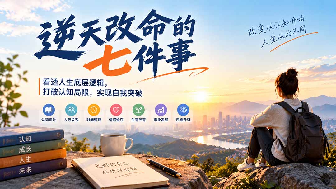付费文章：逆天改命的七件事，看透人生底层逻辑，打破认知局限，实现自我突破-小艾项目网