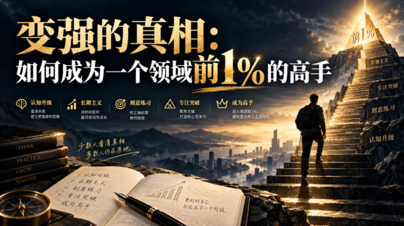 付费文章：变强的真相：如何成为一个领域前1%的高手-小艾项目网