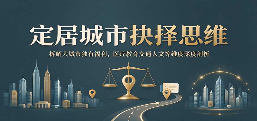 定居城市抉择思维：拆解大城市独有福利，医疗教育交通人文等维度深度剖析-小艾项目网