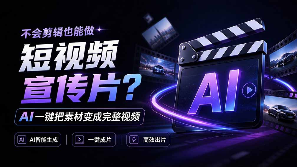 我跪下来了!不会剪辑也能做短视频宣传片? AI 一键把素材变成完整视频,真是神奇,OpenFilm 超省事-小艾项目网