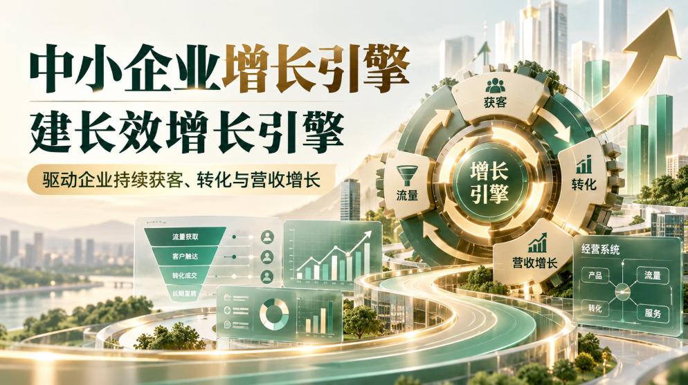 中小企业增长引擎,建长效增长引擎,驱动企业持续获客、转化与营收增长-小艾项目网