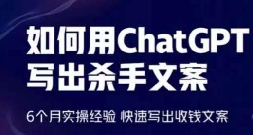 如何用ChatGPT写出杀手文案，6个月实操经验，快速写出收钱文案-小艾项目网