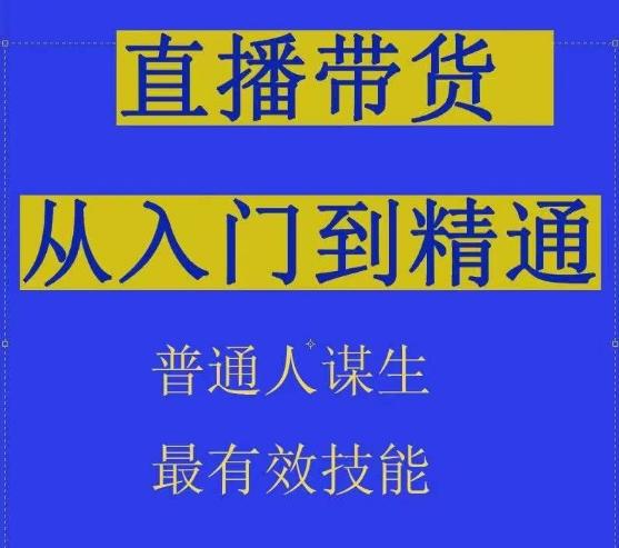 2024抖音直播带货直播间拆解抖运营从入门到精通，普通人谋生最有效技能-小艾项目网