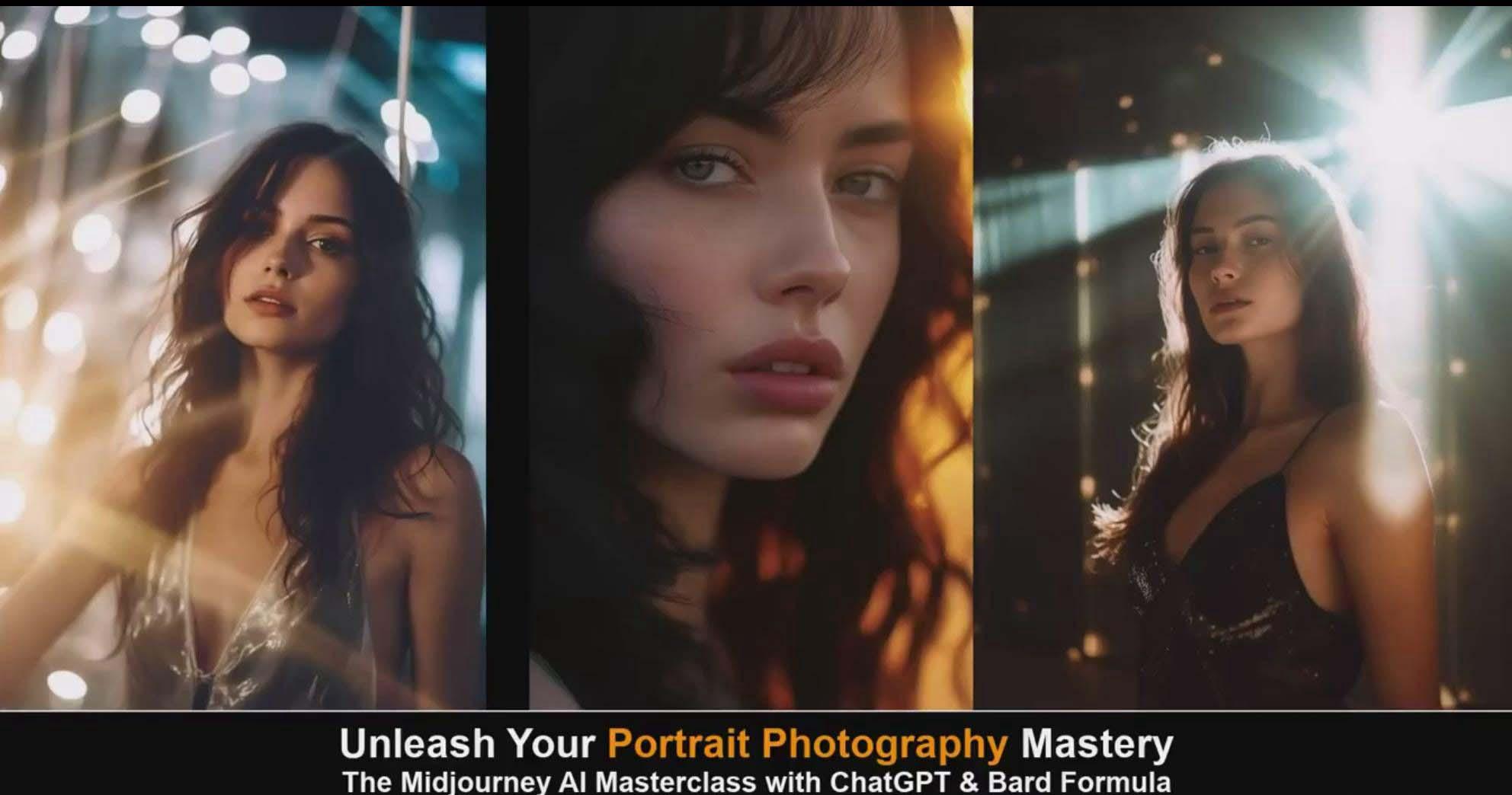 图片[6]-(9312期)Midjourney v5 ChatGPT 和 Bard AI人工智能人像摄影大师班-15节-中英字幕-小艾项目网