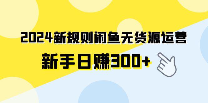(9522期)2024新规则闲鱼无货源运营新手日赚300+-小艾项目网
