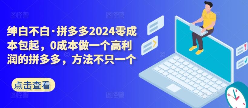 拼多多2024零成本包起，0成本做一个高利润的拼多多，方法不只一个-小艾项目网
