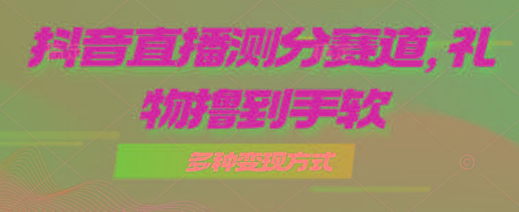 抖音直播测分赛道，多种变现方式，轻松日入1000+-小艾项目网