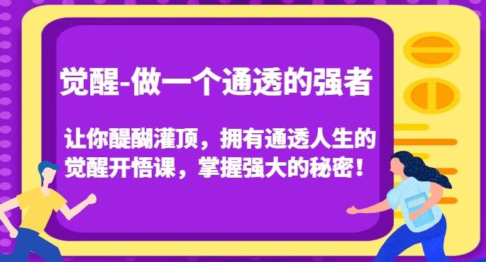 觉醒-做一个通透的强者，让你醍醐灌顶，拥有通透人生的觉醒开悟课，掌握强大的秘密！-小艾项目网