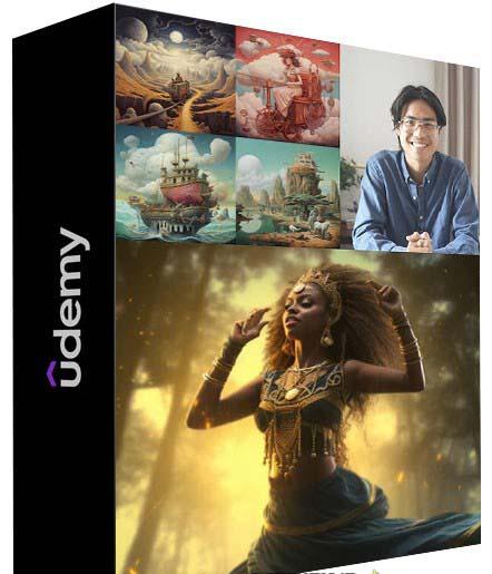 MidjourneyAI绘画艺术生成的大师级写作提示指南教程-8节视频课-中英字幕-小艾项目网