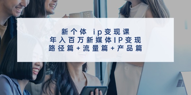 新个体ip变现课，年入百万新媒体IP变现，路径篇+流量篇+产品篇-小艾项目网