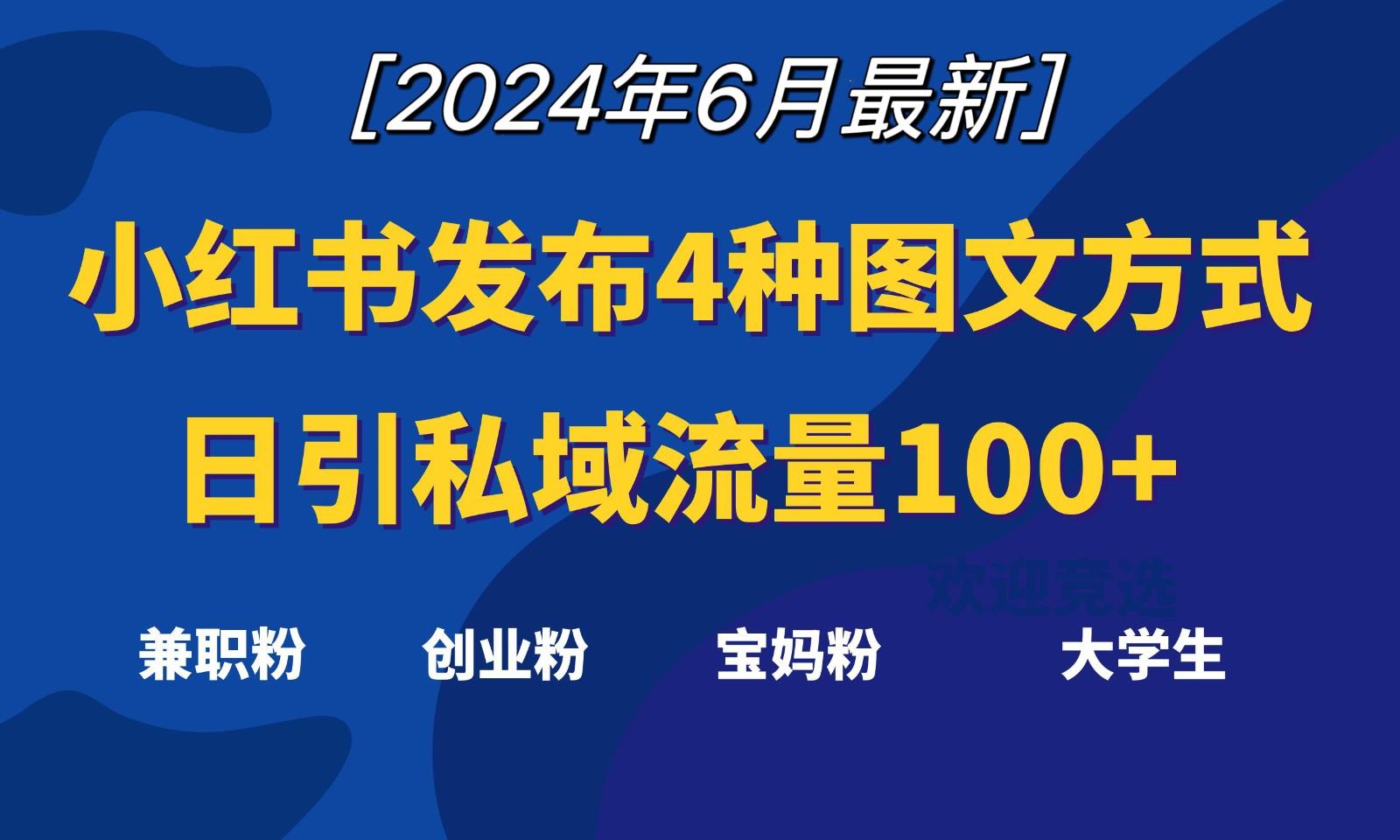 图片[1]-小红书发布这4种图文，就能日引私域流量100+-小艾项目网