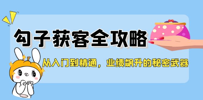 从入门到精通，勾子获客全攻略，业绩飙升的秘密武器-小艾项目网