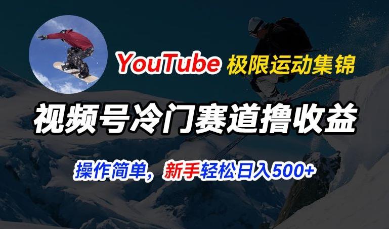 视频号冷门赛道撸收益，YouTube搬运极限运动集锦，暴力起号，操作简单流量高，轻松日入5张【揭秘】-小艾项目网