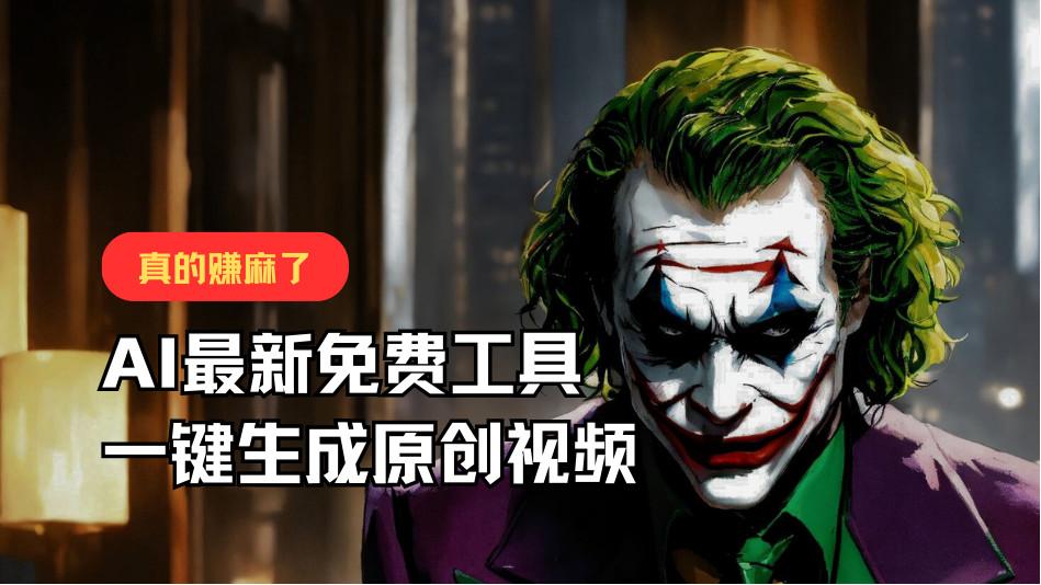 最新免费AI工具，一键生成原创视频，佛系搬运，轻松月入10000+！-小艾项目网