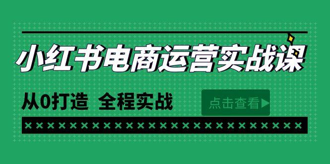 (9946期)最新小红书·电商运营实战课，从0打造  全程实战(65节视频课)-小艾项目网