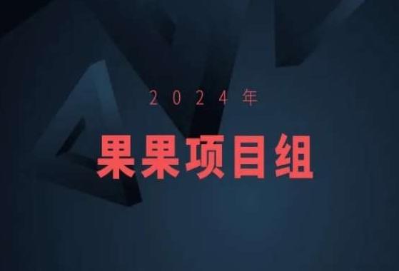 2024年果果项目组项目合集-果果最新项目-小艾项目网