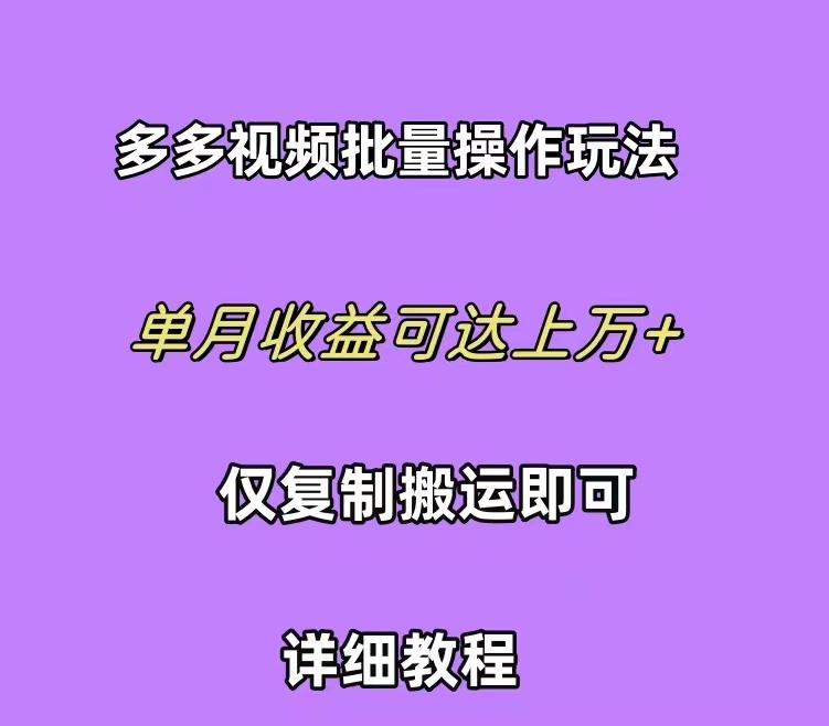 (10029期)拼多多视频带货快速过爆款选品教程 每天轻轻松松赚取三位数佣金 小白必…-小艾项目网