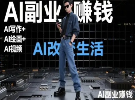 AI改变生活(Ai写作+AI绘画+Ai视频)，AI副业挣钱-小艾项目网
