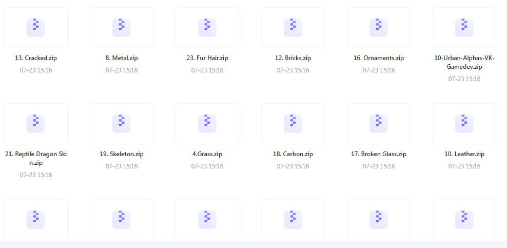 【素材分享】实用教程+素材 Zbrush与Blender表面纹理合集-小艾项目网