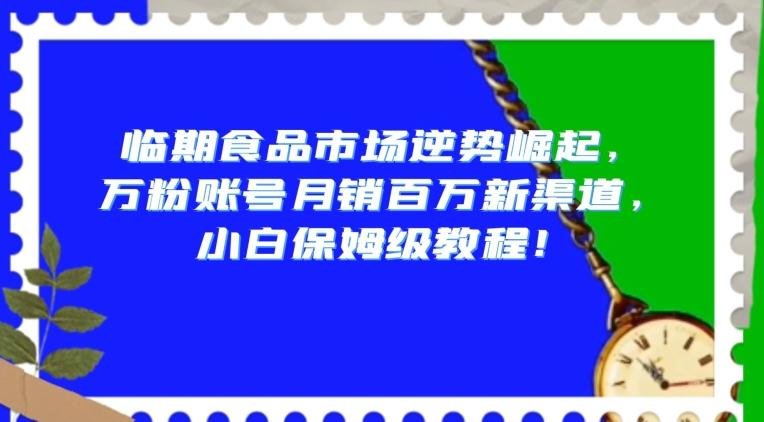 临期食品市场逆势崛起，万粉账号月销百万新渠道，小白保姆级教程【揭秘】-小艾项目网