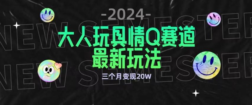 全新大人玩具情Q赛道合规新玩法，公转私域不封号流量多渠道变现，三个月变现20W【揭秘】-小艾项目网