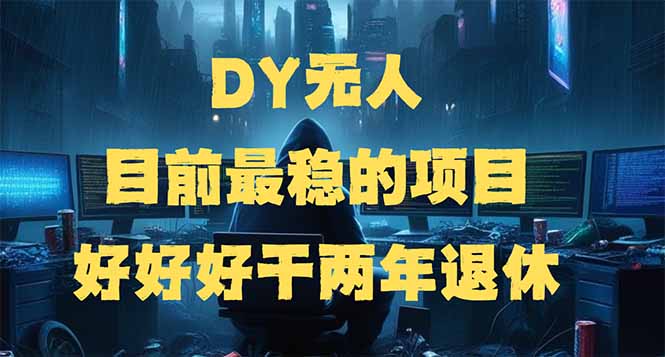 DY无人，目前最稳的项目，矩阵放大边旅游边赚钱，好好好干两年退休-小艾项目网