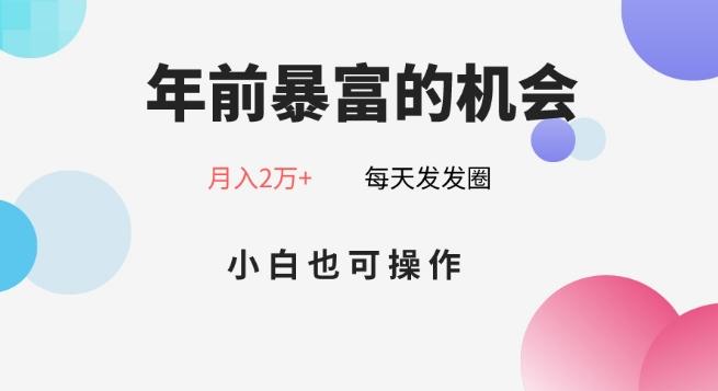 年前暴富的机会，朋友圈卖春联月入2万+，小白也可操作-小艾项目网