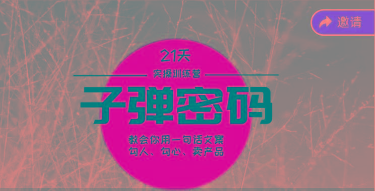 《子弹密码训练营》-用一句话文案勾人勾心卖产品，21天学到顶尖文案大师策略和技巧-小艾项目网