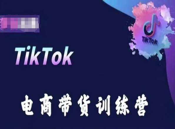 TikTok电商带货训练营，跟随时代潮流，跨境掘金-小艾项目网