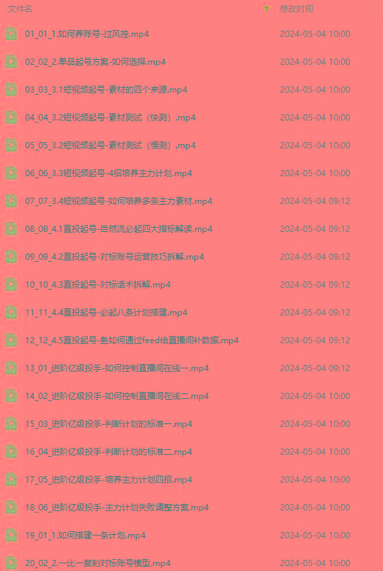 图片[1]-2024单品正价起号，直播素材投流选品：选品课+投流课+素材课+卡首屏/100节-小艾项目网