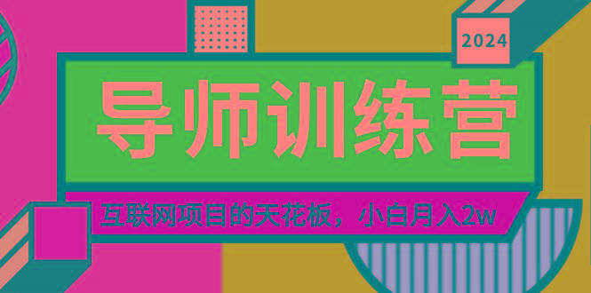 《导师训练营》精准粉丝引流的天花板，小白月入2w-小艾项目网