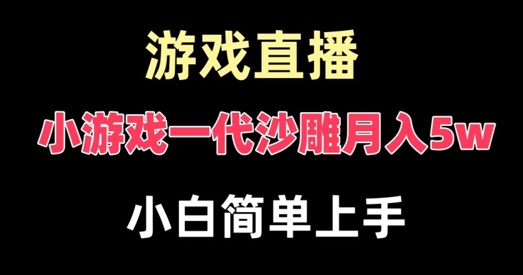 玩小游戏一代沙雕月入5w，爆裂变现，快速拿结果，高级保姆式教学【揭秘】-小艾项目网