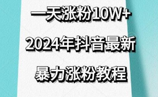 抖音最新暴力涨粉教程，视频去重，一天涨粉10w+，效果太暴力了，刷新你们的认知【揭秘】-小艾项目网